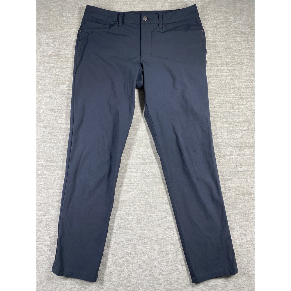 Lululemon ABC Slim Fit Pant Men 32 Dark Grey Warpstreme Tech Stretch